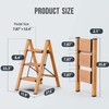 WOA WOA 3 Step Ladder, Foldable Step Stool, Aluminum Lightweight