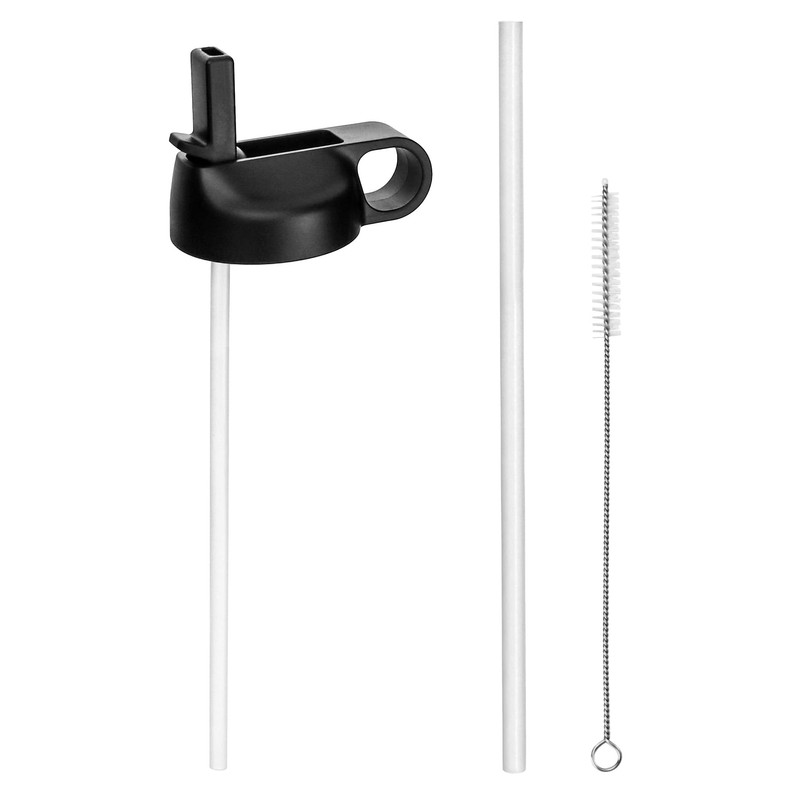 QWORK Straw Lid Replacement Lid for Sports Water Bottle, Wide