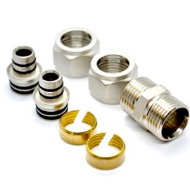 Repair Coupling for Water Underfloor Heating Pipe 16mm Pipe Fixing Connector Repairing Pert-Al Pert and Pex 16mm x 2mm to 16mm x 2mm Includes Kudos-Trading UK Next Working Day Prime delivery.