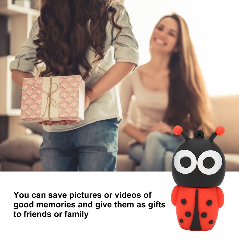 Cartoon Flash Disk Cartoon Ladybug Compatible Optional Stock USB Flash