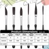 Hadnves 6 PCS Pinstriping Brush Kit Striping Brushes Detail Script