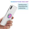 lenoup Rainbow Cell Phone Ring Stand Holder,Purple Multicolor Ring Grip