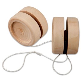 Betzold 55156 YoYo to Design Yourself, 20 Wooden Jojos, Children's Birthday Craft Set, Party Bags