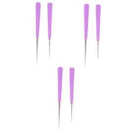 TEHAUX 6pcs Bead Hole Reamer Violet Bead Expander Tools for Crafting Easy Use Drill Punch for Jewelry Projects