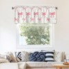 Vodbne Bow Valances, Rod Pocket Valance Curtains 52 x 18in,