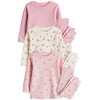 NEXT 3 Pack Floral Pyjamas, Pink/White Ditsy