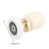 8pcs Brass ABS Sliding Glass Shower Door Rollers Runners Pulleys