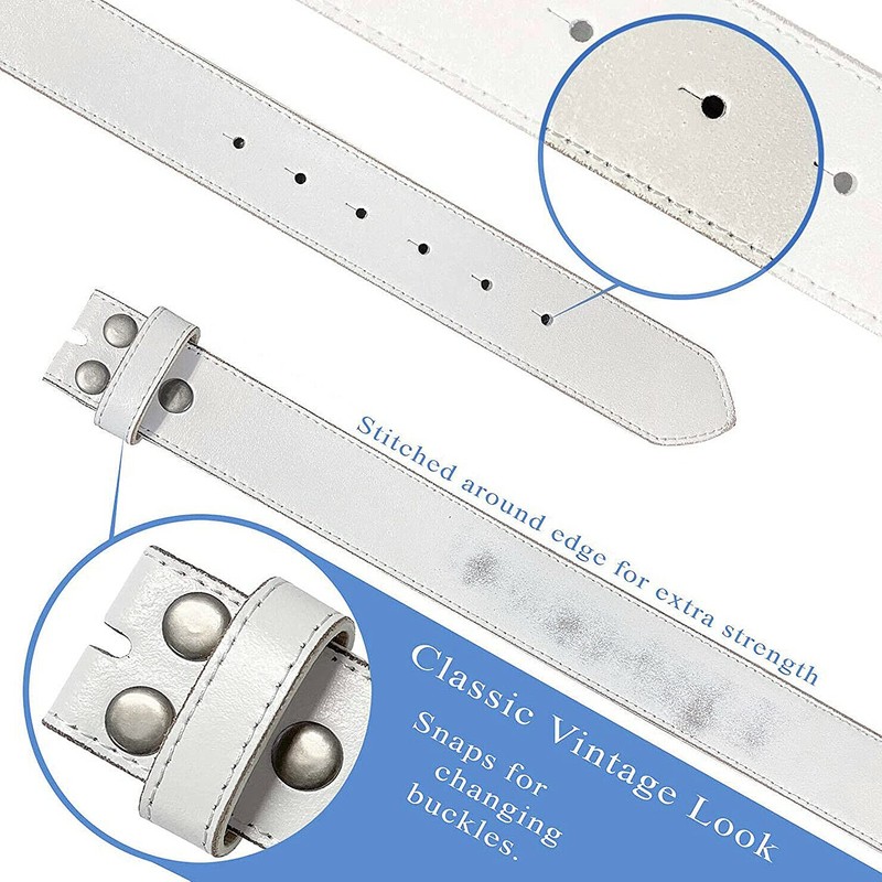 BS57 Classic Vintage Casual Jean Replacement Belt Strap 1-1/2"(38mm) Wide