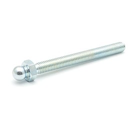 Threaded Rod with Ball 10 mm, M8 x 80, Wrench Size 13, Galvanised Steel