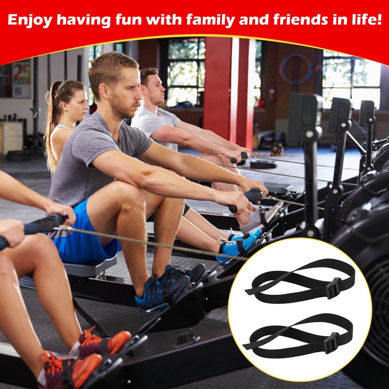 Rowing Machine Feet Straps for Concept 2 Rower - Foot