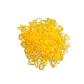 Kàllos 500 Pack No-Damage Hair Bands, Stylish Rubber Bands, Hair Accessories for Girls - Embrace Effortless Style with Elastic Ties. (Yellow)