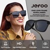 Jefoo Polarized Sunglasses Men Trendy Mirrored shades Women Reflective Sun