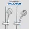 ROVOGO Shower Slide Bar 30-Inch with Height/Angle Adjustable Handheld Shower