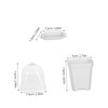 ULTECHNOVO 10 Sets Small Plastic Nursery Pots with Trays Ventilated