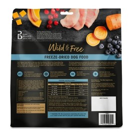 2 Packs of Pure Balance Wild & Free Freeze-Dried Dog Food, Chicken Recipe, 16 oz (1 lb)