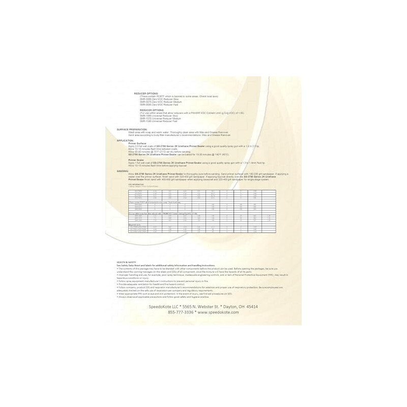 Speedokote SS-2790G/SS-2790A Super Fill High Build Primer Gray gallon kit.