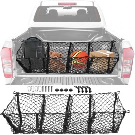 Unbranded for CHEVY SILVERADO 1500 2500 New 4 Pocket Rear Trunk Envelope Style Cargo Net