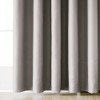 Grey Doorway Curtain Solid Blackout Curtains 78 Inch Thermal Insulated