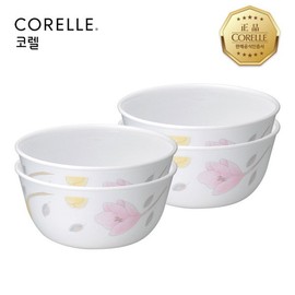 Corel Magnolia Noodleware (Small) 4P Set / 코렐  목련 면기(소) 4P 세트