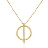 MOLAYES 14k Gold Necklace Dainty Necklace for Women Circular Necklace