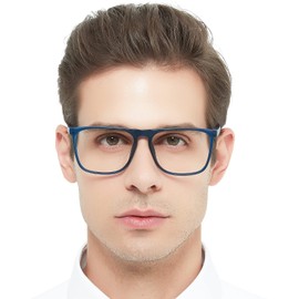 OCCI CHIARI Extra Strong Reading Glasses 6.0+ Wide Frame Readers Men (6.0 5.0 4.0 1.0 1.5 2.0 2.5 3.0 3.5)