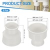 PATIKIL 3" to 2" Duct Reducer, 2 Pcs PVC Pipe