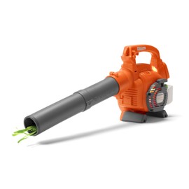 Husqvarna 125B Toy Leaf Blower, Light-Up Engine Makes Noise and Blows Out Real Air, Toddler Toys for Ages 3 and Up, Plastic, Orange/Gray, 589746402