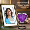 Everlight Memorials Heart Shaped Keepsake Cremation Urns for Human Ashes