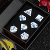Set di dadi in metallo - Design drago, 7 dadi