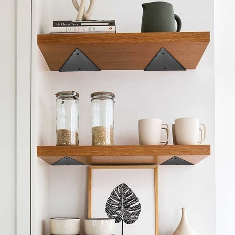 Pack of 2 Floating Shelf Brackets (14 cm x 13