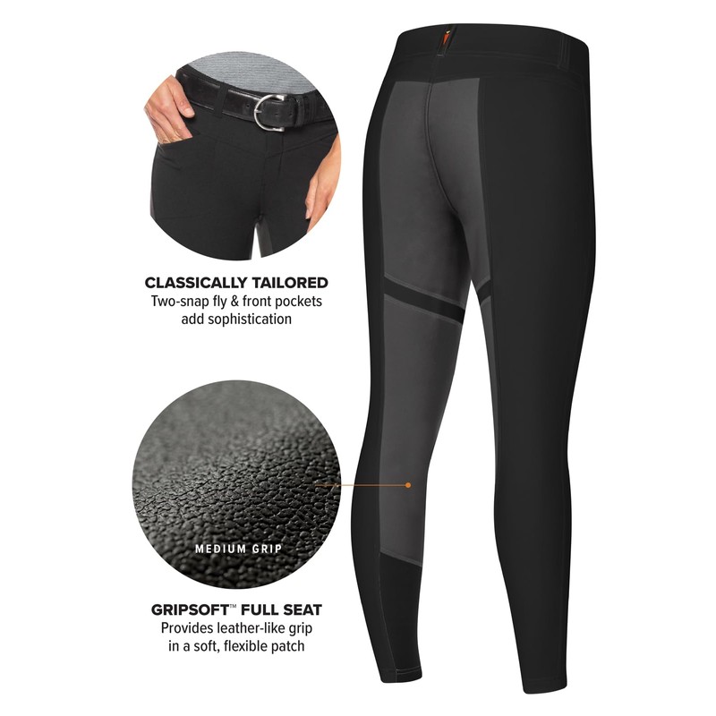 Kerrits Crossover II Full Seat Breech Black Size: L