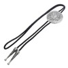 Bowties.jp prt0242 Mayan Calendar Silver Coin Loop Tie Necklace Polar