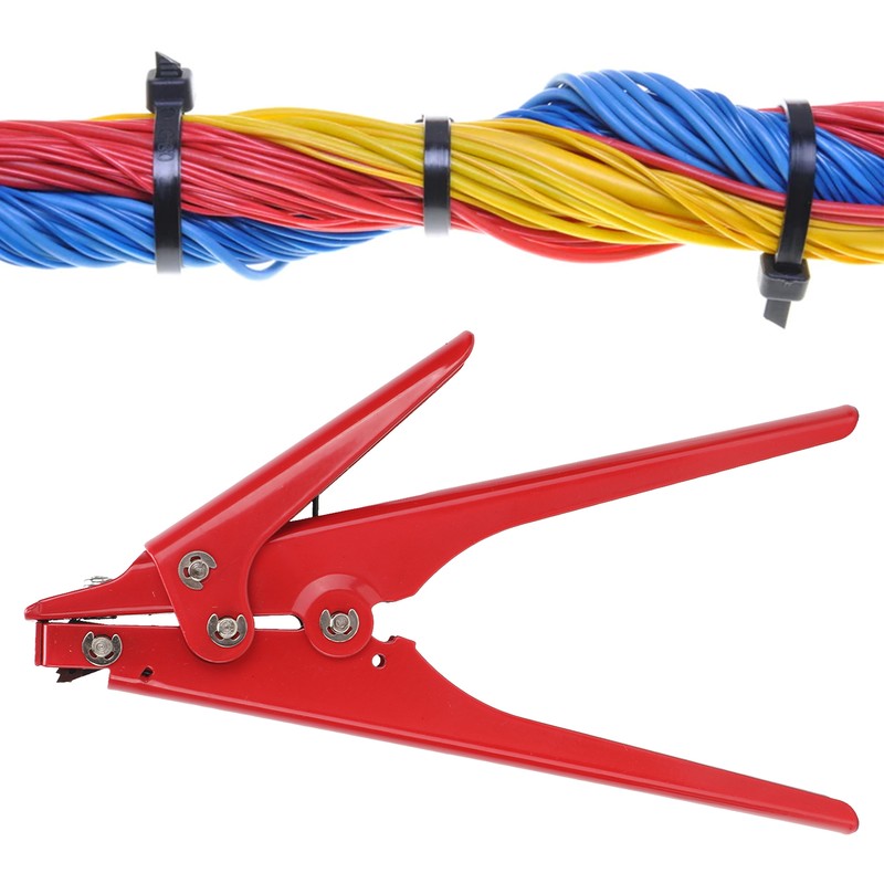 Portable Nylon Cable Tie Gun Adjustable Tension Plastic Zip Tie