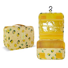 Lcsmaokin Large Capacity Toiletry Bag Travel Bag with Hanging Hook for Men and Women Waterproof Travel Cosmetic Bag Bathroom Storage Bag for Brushes Set, Full-Sized Shampoo, Toiletries, Accessories,