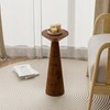 COZAYH Farmhouse Tall Pedestal End Table Small Solid Wood Martini