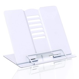 Powmag Reading Stand, Book Stand, Metal, Book Stand, Children, Reading Stand, Height Adjustable, Foldable for Book Stand for Study, Work, Reading, Kitchen Cookbook Holder