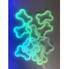 InstaPetTags Custom Bone Shaped Pet Id Dog Tag Silencer, Glows