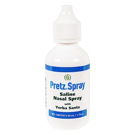 Pretz Spray Moisturizing Saline Nasal Spray with Yerba Santa, 1.7 Fluid Ounce
