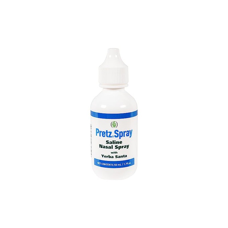 Pretz Spray Moisturizing Saline Nasal Spray with Yerba Santa, 1.7
