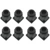 GWYAN 8 Pcs Square Caster Socket Sleeve Plastic Caster Stem