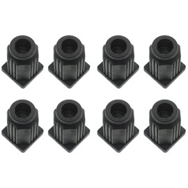 GWYAN 8 Pcs Square Caster Socket Sleeve Plastic Caster Stem Socket Inserts