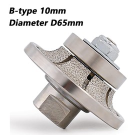 B10 3/8 Inch Grinding Roughing & Cutting Material, Half Bullnose Roundover Diamond Hand Profiler Repointing Tool for Granite Concrete Marble Stone M14 Thread