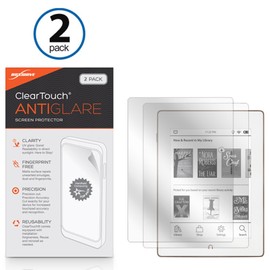 BoxWave Screen Protector Compatible with Barnes & Noble Nook GlowLight Plus (2015 Edition 6 in) - ClearTouch Anti-Glare (2-Pack), Anti-Fingerprint Matte Film Skin
