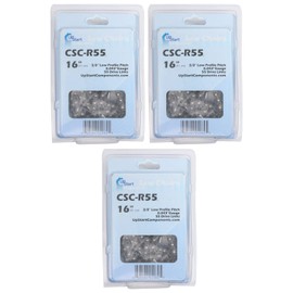 UpStart Components 3-Pack 16-Inch Chainsaw Chain Replacement for Stihl MS 171 - (16", 3/8".043", 55 Drive Links)