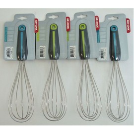 Art and Cook New Art and Cook Stainless Steel Egg Whisk, Assorted Colors, 1 Lot of 4