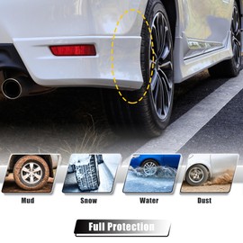 X AUTOHAUX Front and Rear Mud Flaps Splash Guards Fit for Toyota Camry Sedan 2018-2022 - Pack of 4 Black