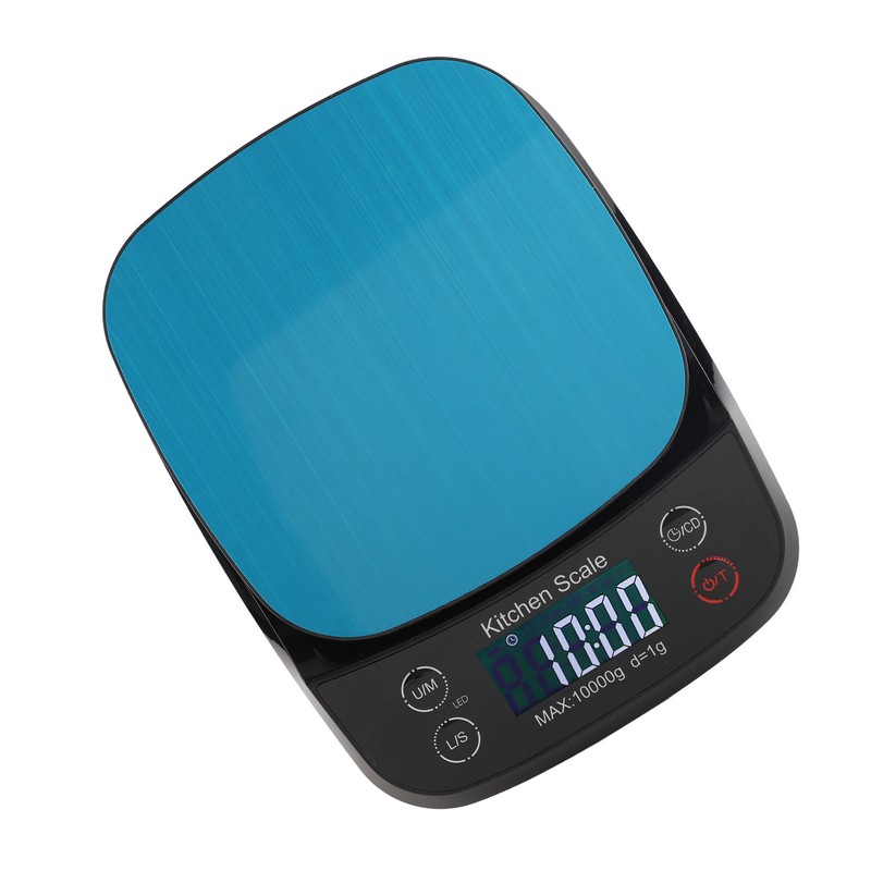 Kitchen Scale Waterproof 10kg 1g High Accuracy Digital Display Small