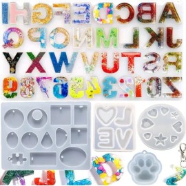 Alfabeto De Moldes De Silicona Resina Diy Pata De Gato Love
