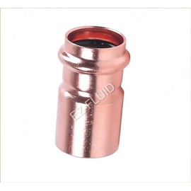 EZ-FLUID 1-1/4" x 3/4'' Copper Press Bushing Reducer Coupling FTG x Press,LF Copper ProPress Bushing Reducer Coupler Fittings,ProPress Connection,Residential,Commercial Plumbing (1)