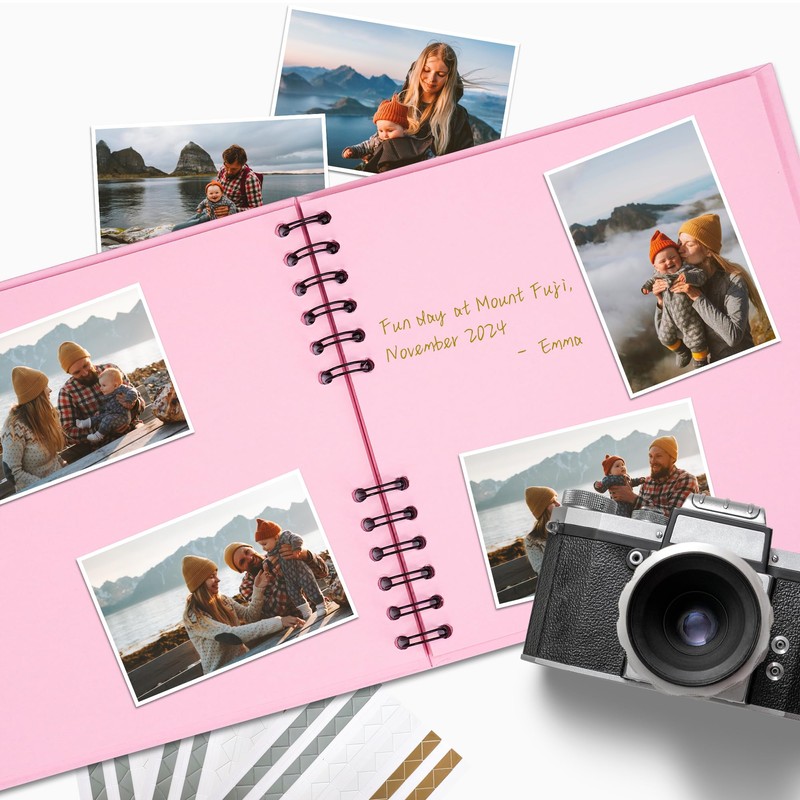 8x8 inch Scrapbook Photo Album DIY Picture Book 40 Pages,